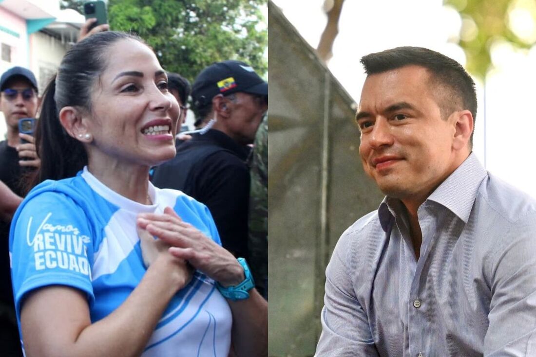 Luisa González e Daniel Noboa