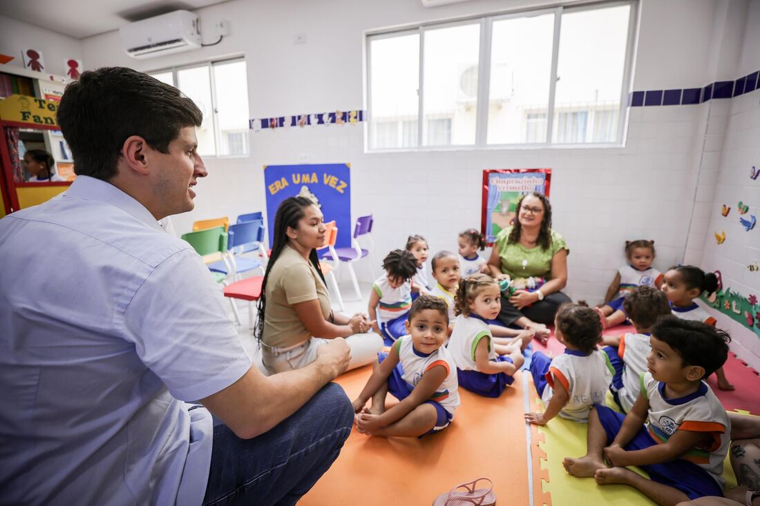 Prefeito do Recife, João Campos (PSB) entrega creche ampliada no Ibura