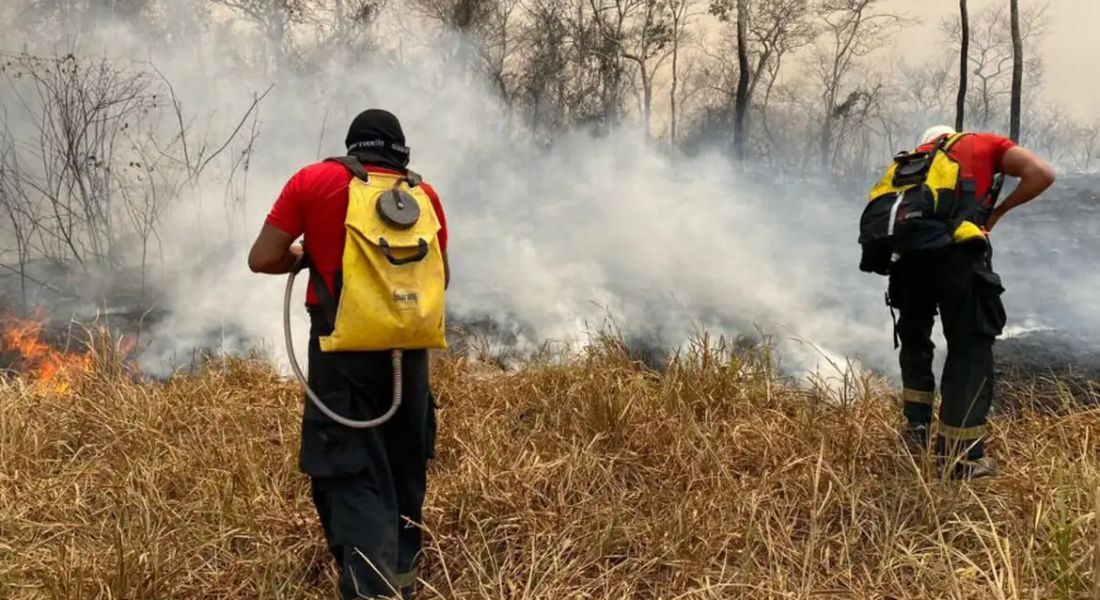 Incêndio combatido no Maranhão