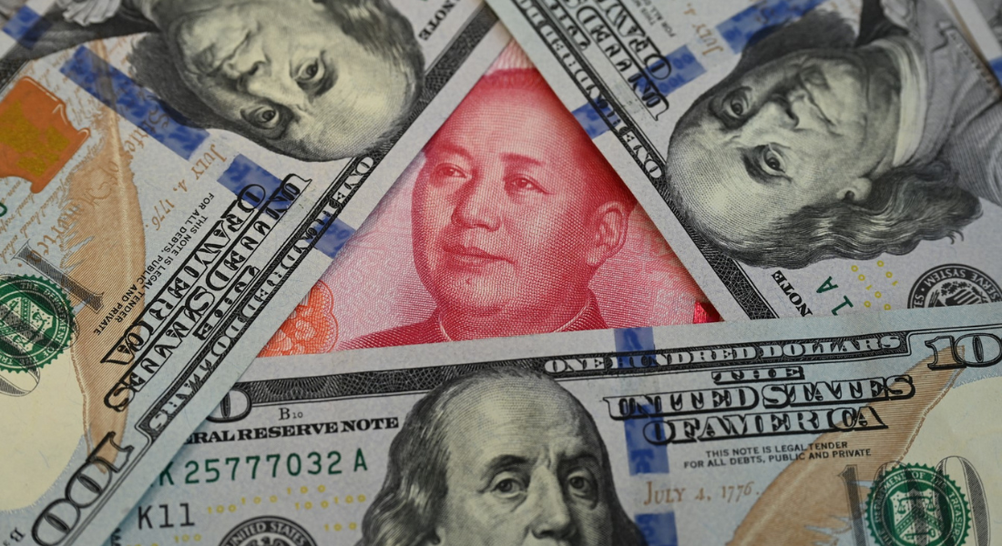 Cédula de yuan e de dólar