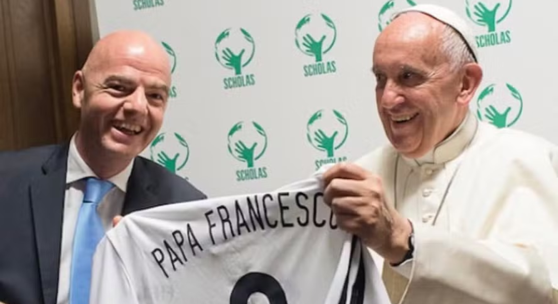 Infantino e o papa Francisco