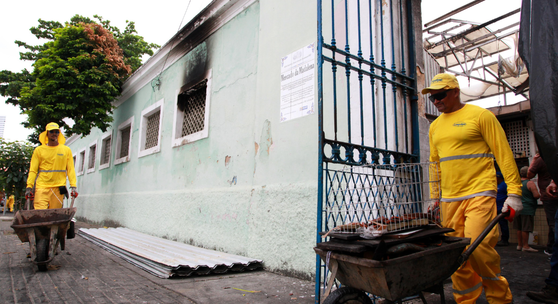 Incêndio no Mercado da Madalena
