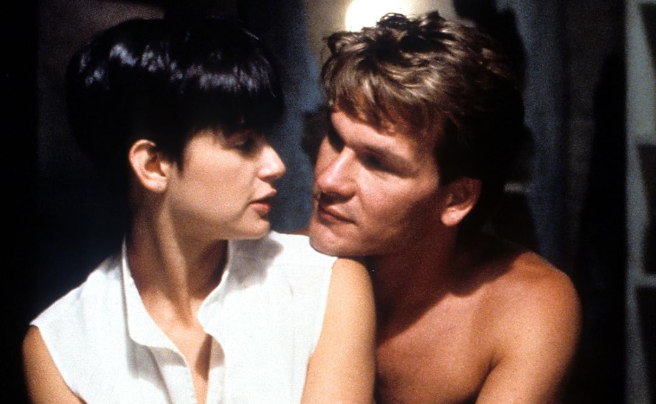 Demi Moore e Patrick Swayze em Ghost: do outro lado da vida (1990)