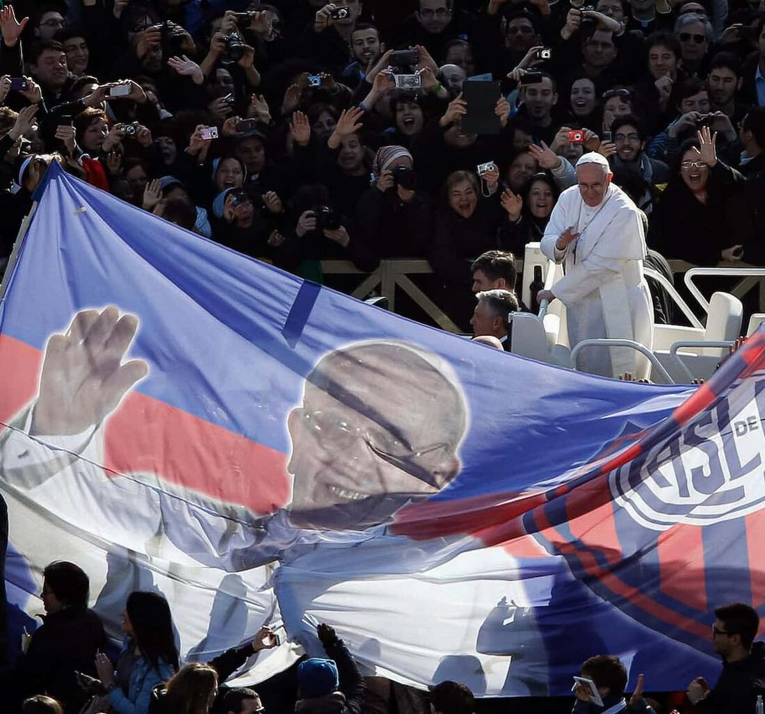 Mais do que um torcedor, o Papa Francisco se tornou um símbolo para o San Lorenzo