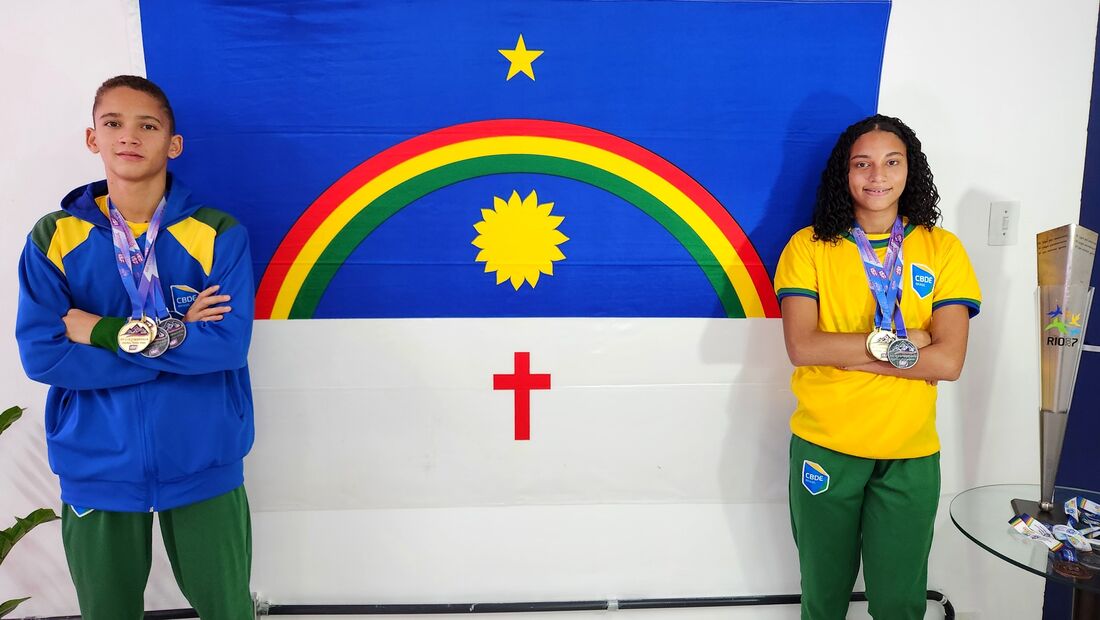Leonardo e Laryssa foram dois dos atletas vitoriosos no grupo que conquistou 10 medalhas de ouro, na Sérvia
