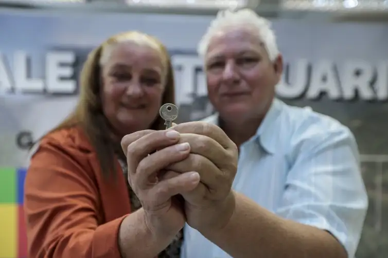 O casal gaúcho Celso Antônio Machado e Marlise Inês Machado