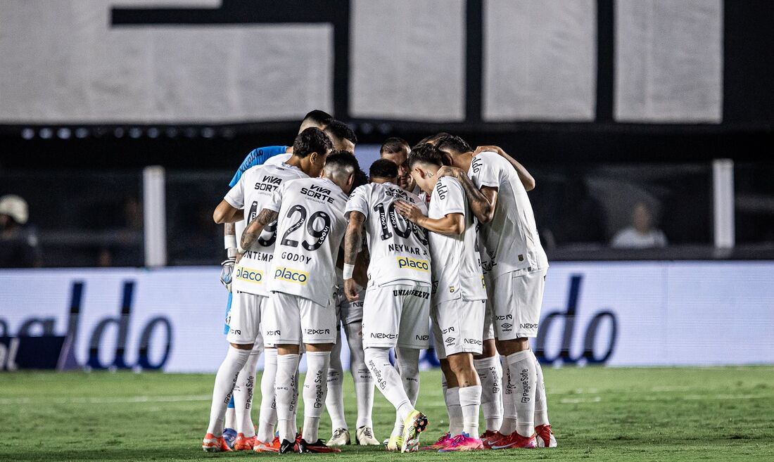 Time do Santos, na Vila Belmiro