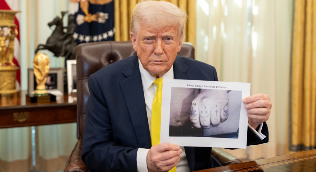 Trump posta foto da mão de Kilmar Abrego Garcia, o salvadorenho deportado pelo governo americano por um suporto "erro administrativo"