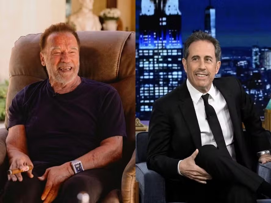 Arnold Schwarzenegger e Jerry Seinfeld 