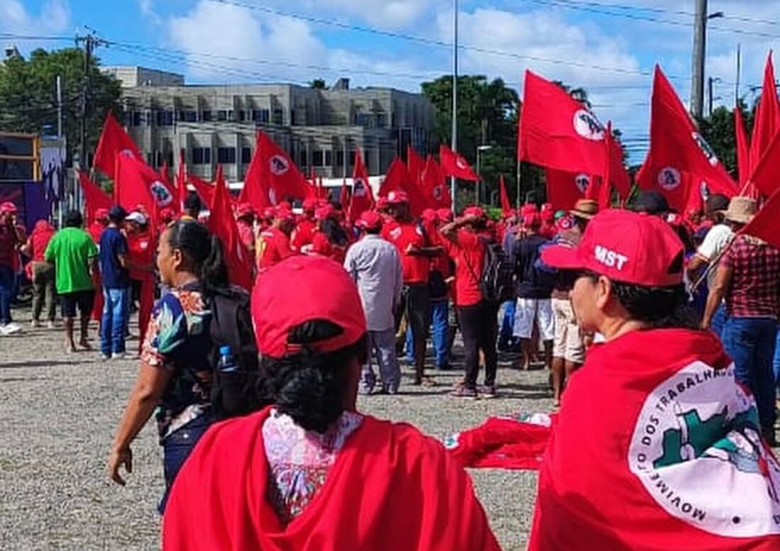 Protesto do MST no Recife