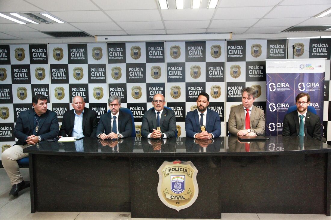 Coletiva de Imprensa a respeito da Operação Malta, envolvendo esquema de sonegação fiscal no polo gesseiro do estado