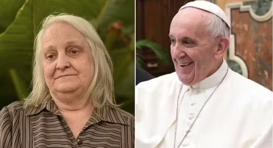 Única irmã viva do Papa Francisco, María Elena Bergoglio, de 77 anos 