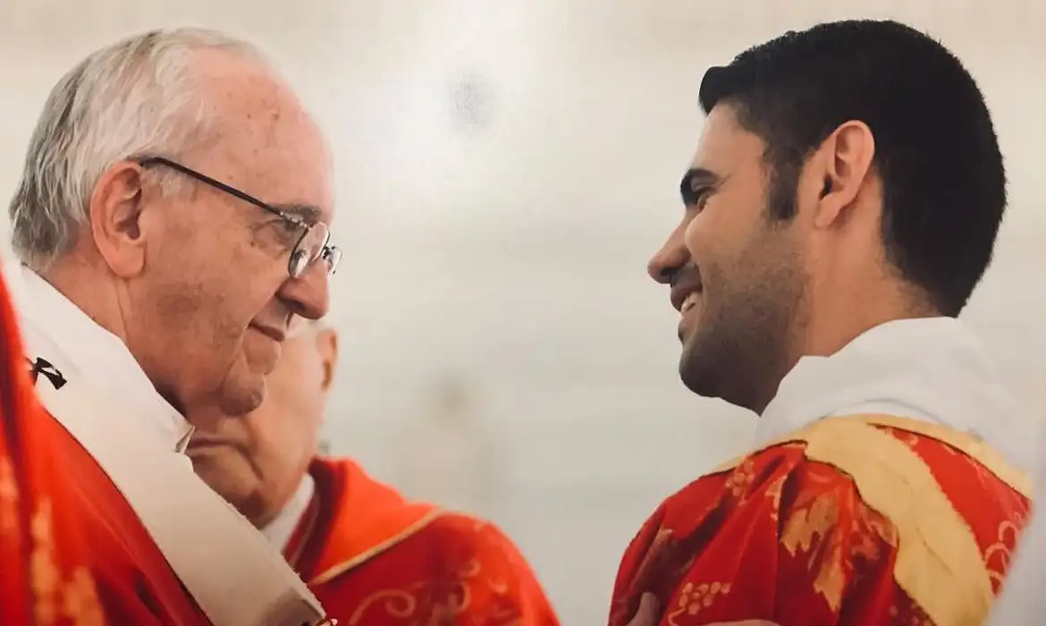 Papa Francisco e Bruno Franguelli
