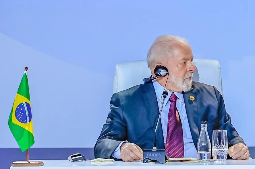 O presidente Luiz Inácio Lula da Silva, em reunião dos Brics