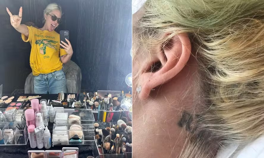 Lady Gaga tem 'Rio' tatuado em sua nuca 