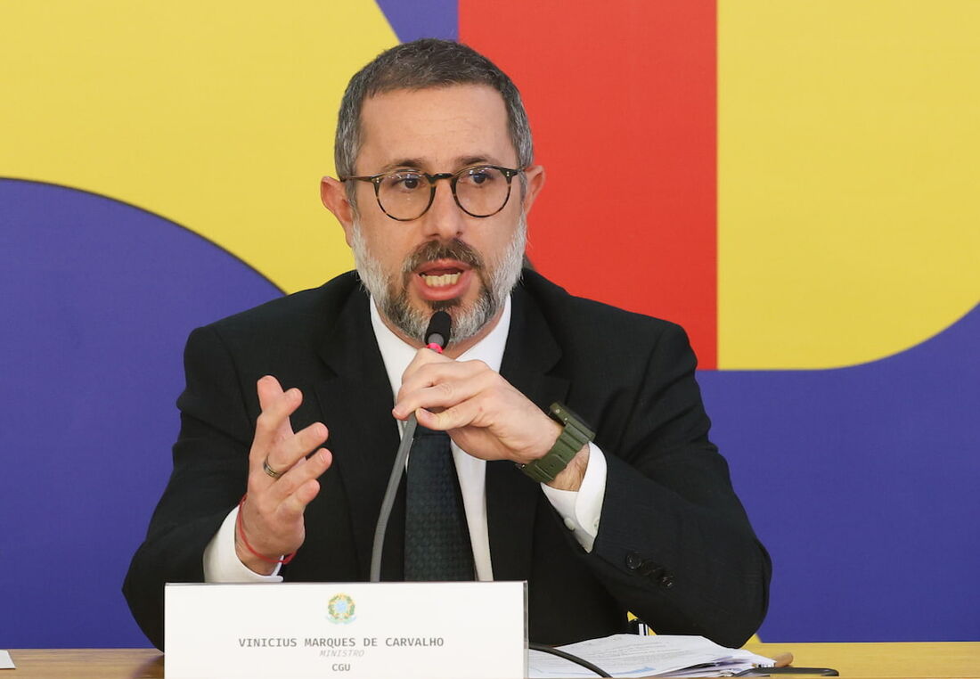 O ministro da Controladoria-Geral da União (CGU), Vinícius de Carvalho.