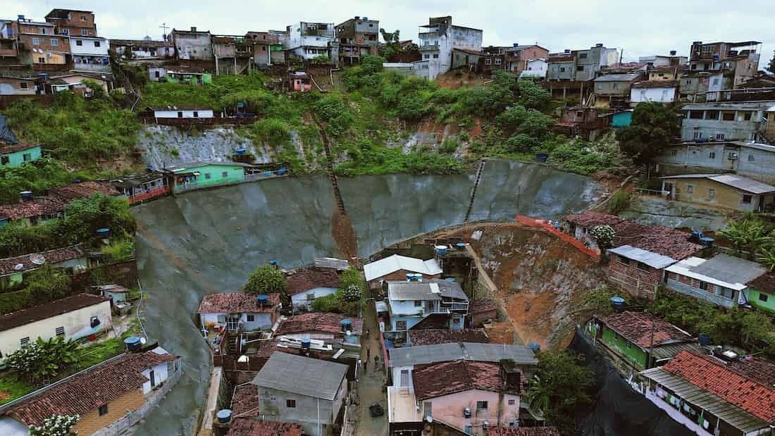 Intervenção na encosta irá beneficiar moradores da comunidade