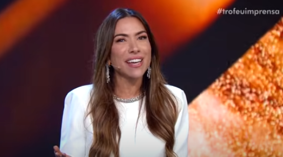 Patricia Abravanel durante a 55ª edição do Troféu Imprensa