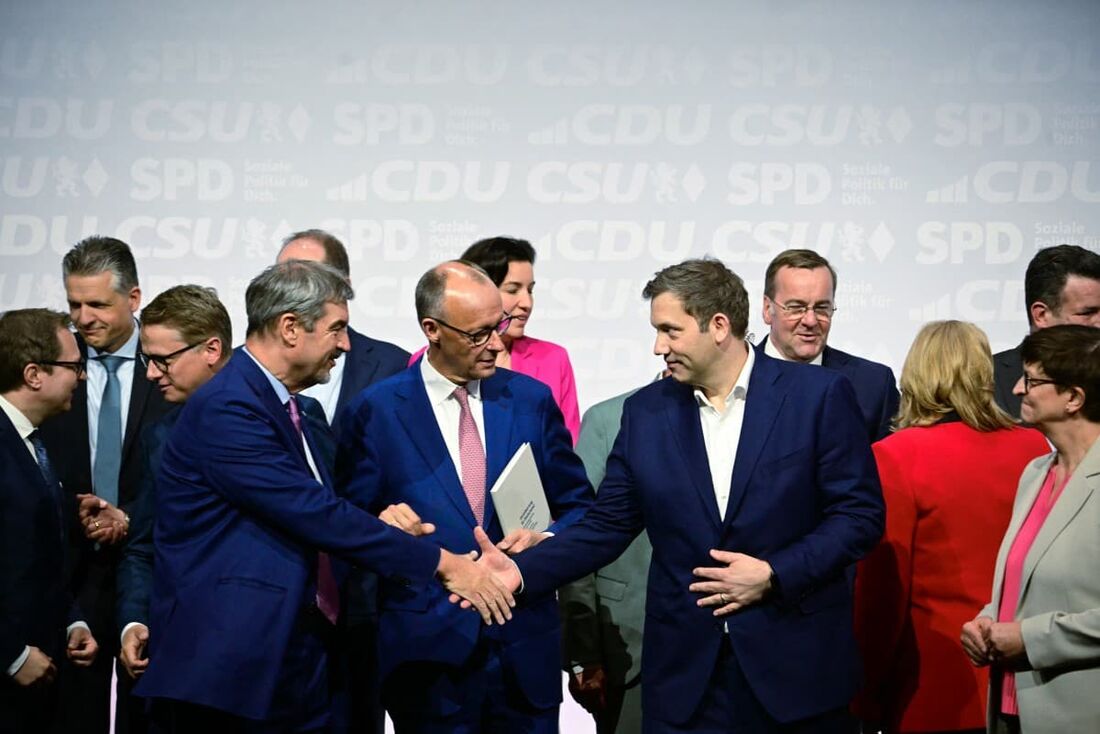 Um acordo de coalizão para formar o novo governo da Aleamanha