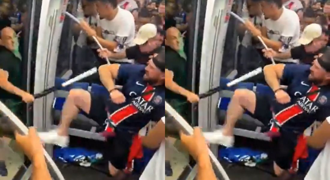 Torcedores do PSG e Inter de Milão brigam em trem antes da final da Champions