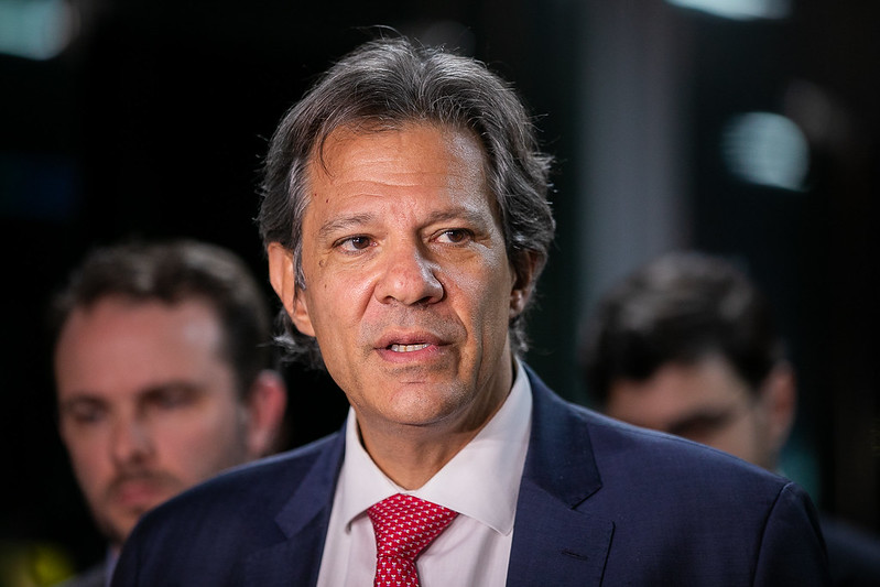 Ministro Fernando Haddad, responsável pelo Ministério da Fazenda