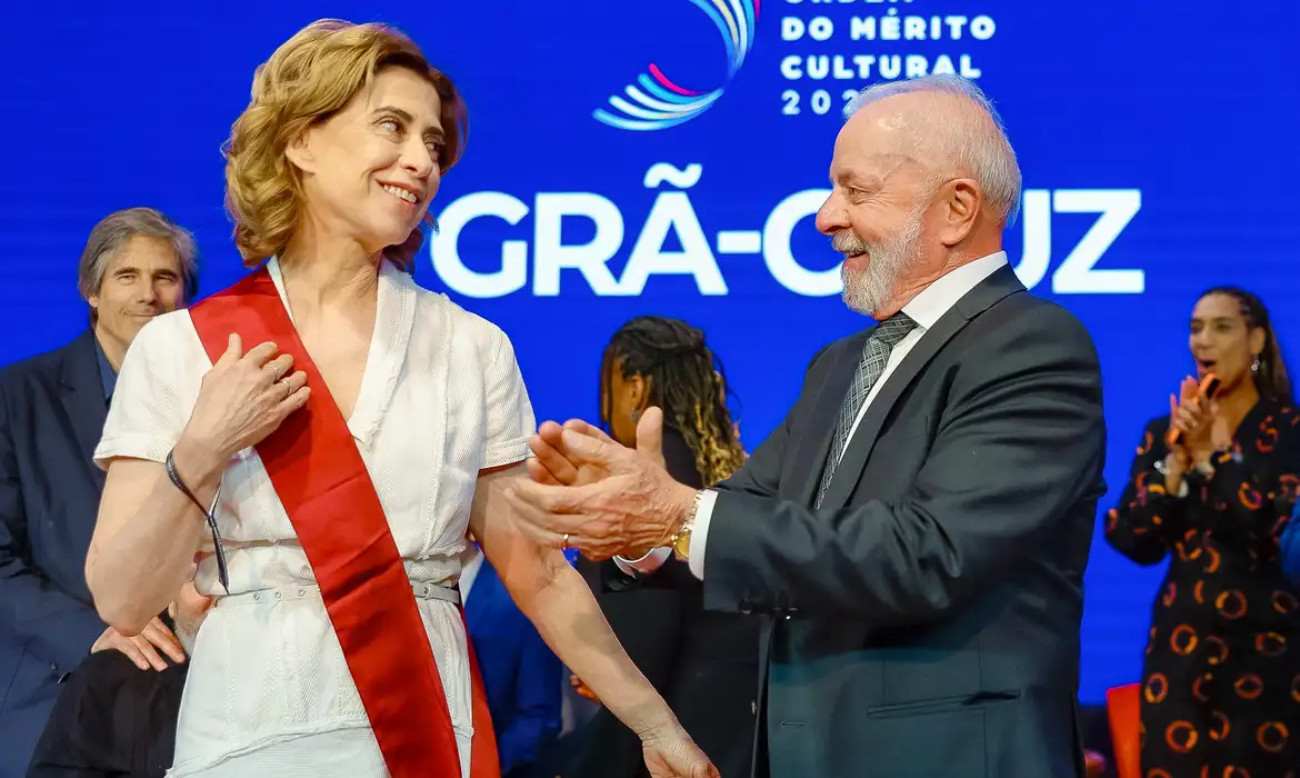 Fernanda Torres e o presidente Lula