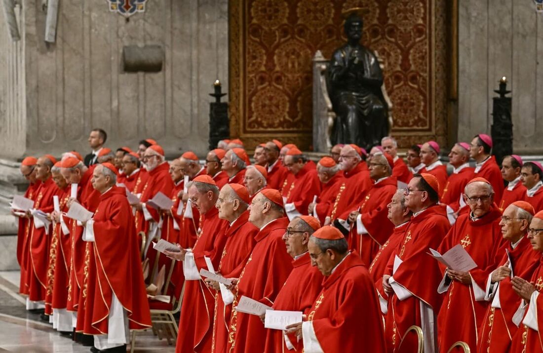Cardeais assistem à missa do Sexto Novendial