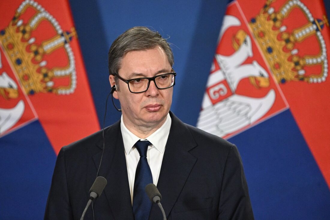 O presidente sérvio, Aleksandar Vucic