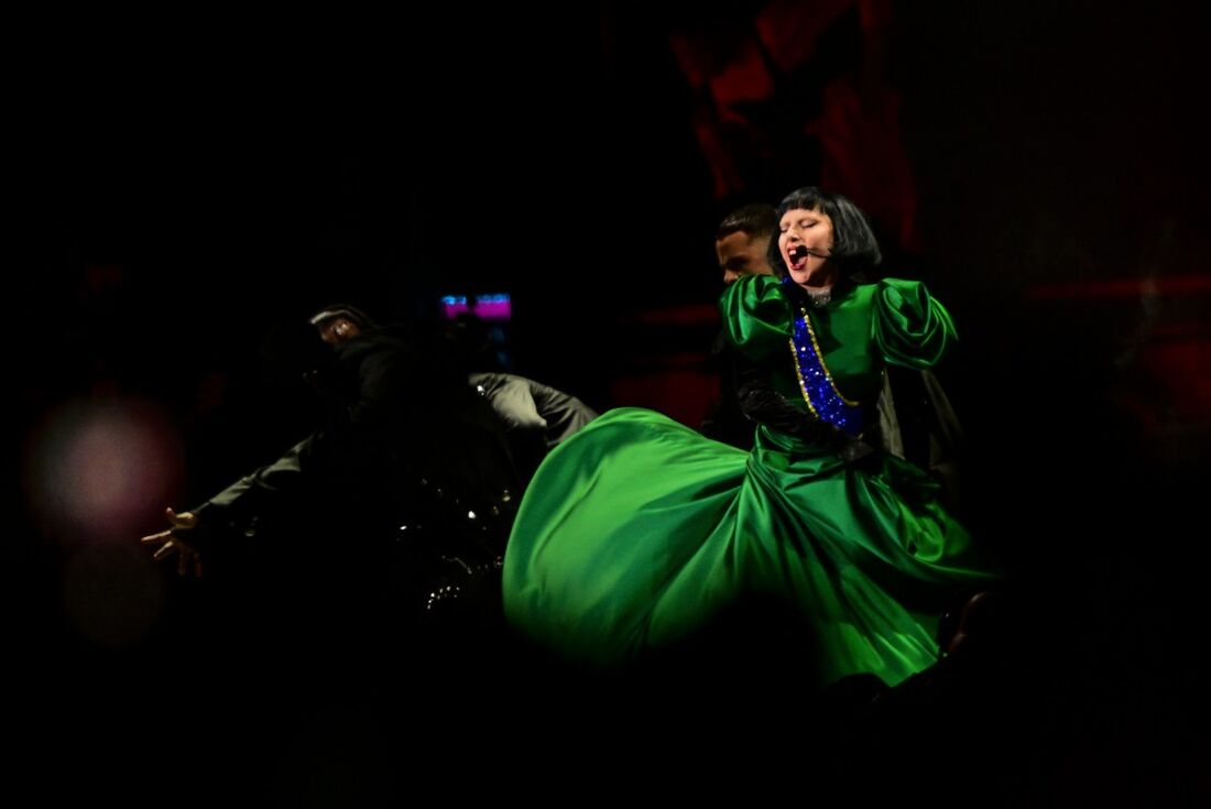 Lady Gaga durante show em Copacabana no último sábado (3)