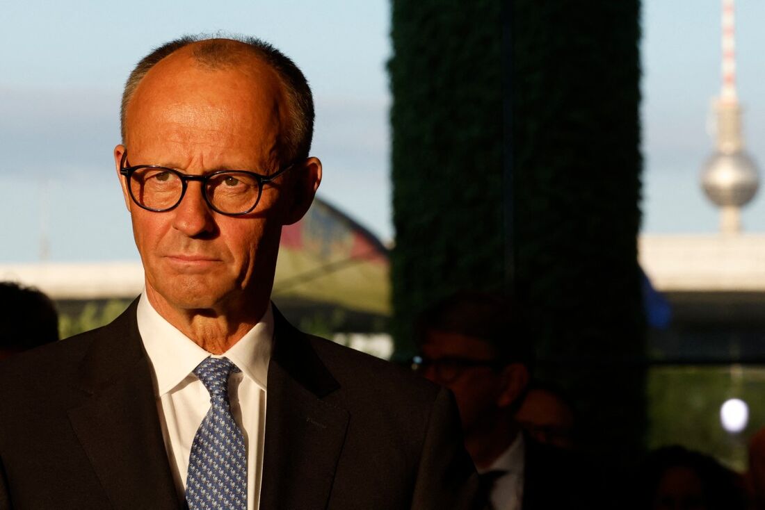 O recém-eleito chanceler alemão Friedrich Merz
