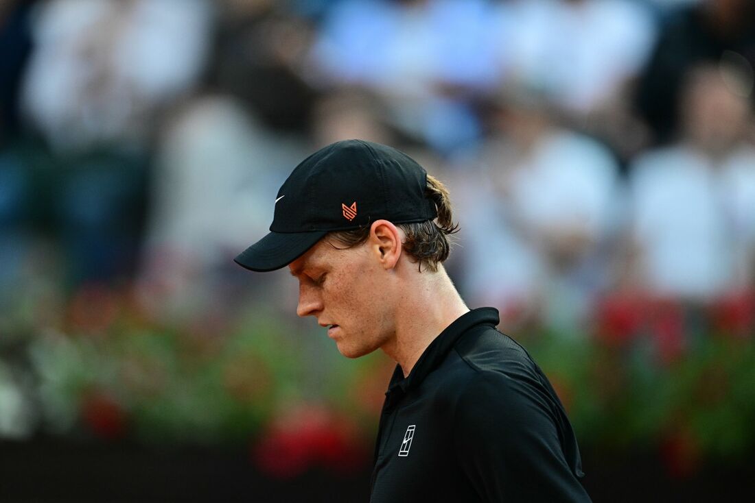 Jannik Sinner na final do Masters 1000 de Roma