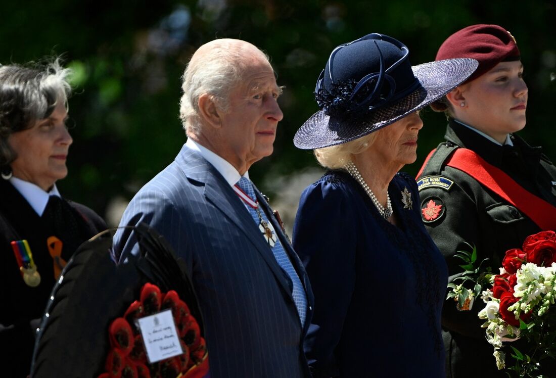 O Rei Charles III e a Rainha Camila, da Grã-Bretanha