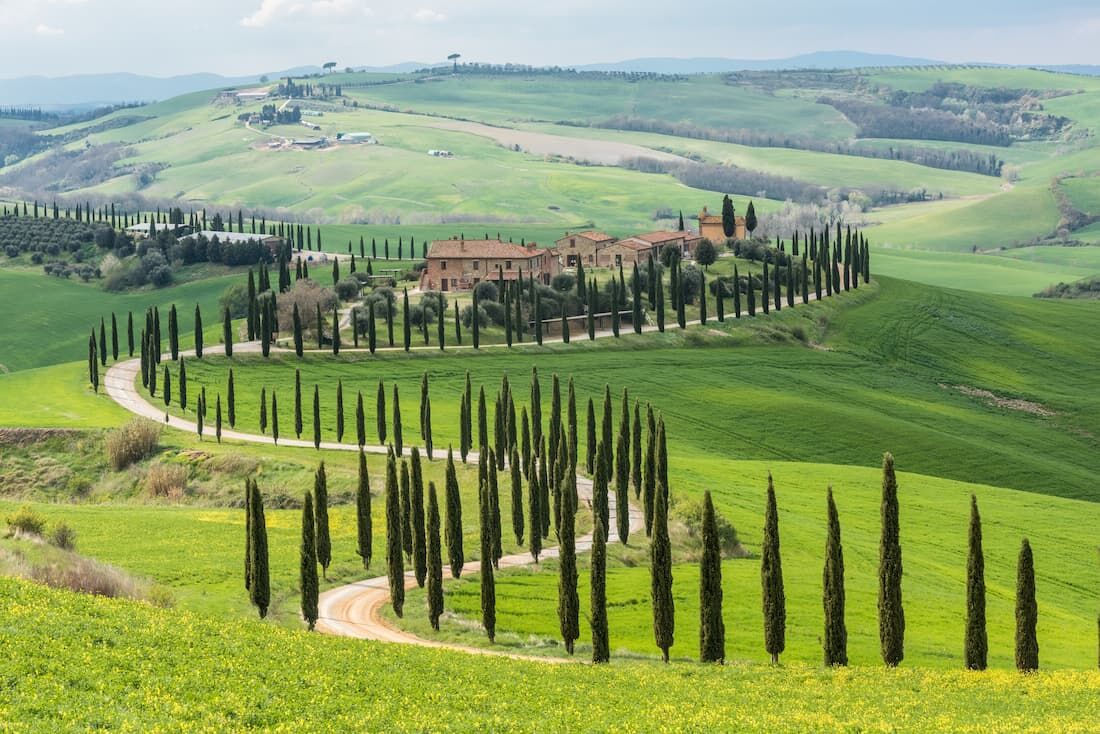 San Quirico d'Orcia, Toscana, Itália.