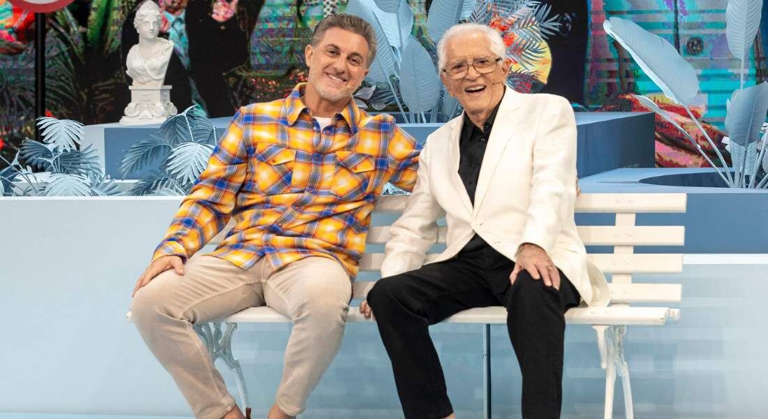 Luciano Huck recebeu Carlos Alberto de Nóbrega em seu programa