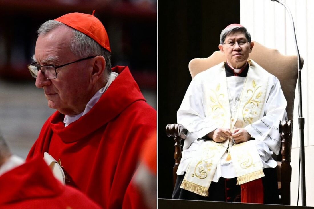 O Cardeal Secretário de Estado do Vaticano, Pietro Parolin, e o Cardeal Luis Antonio Tagle