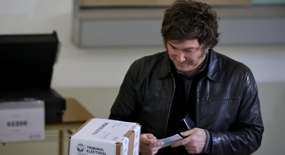 Presidente argentino Javir Milei em Buenos Aires