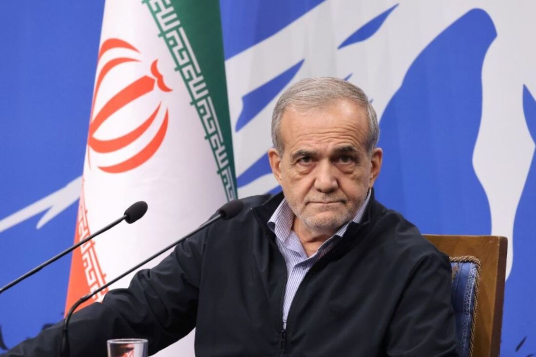 O presidente iraniano, Masud Pezeshkian