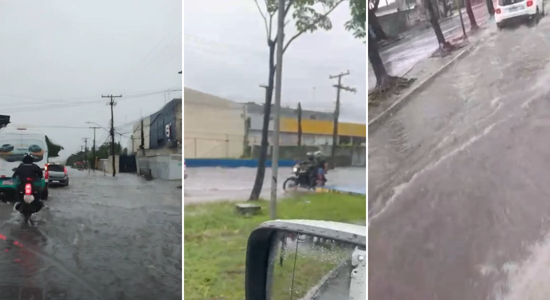 Chove forte em vários pontos da Região Metropolitana do Recife nesta quarta-feira (21)