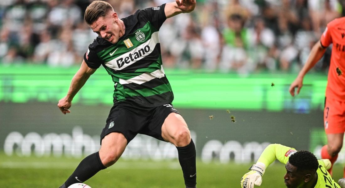 Viktor Gyokeres foi o artilheiro do Sporting na conquista do seu 21º título da liga portuguesa