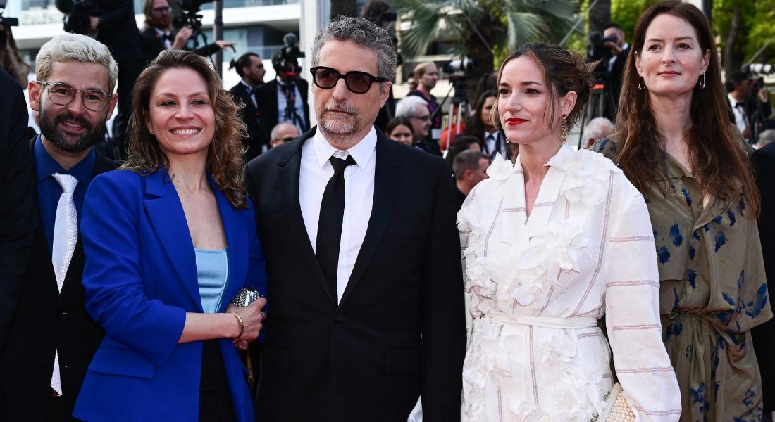 A equipe do filme brasileiro ''O Agente Secreto'', do pernambucano Kleber Mendonça Filho, no encerramento do Festival de Cannes 2025