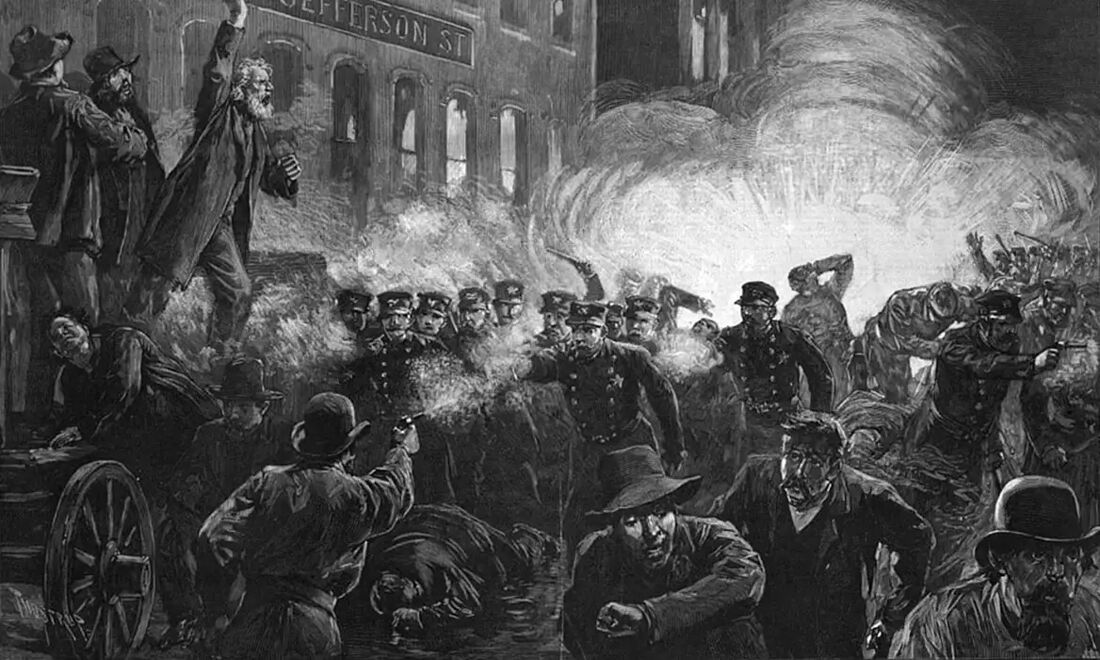 A Revolta de Haymarket foi um conflito que eclodiu após a explosão de uma bomba em uma manifestação em prol da jornada de oito horas de trabalho, em 4 de maio de 1886, na Haymarket Square, em Chicago, nos Estados Unidos.