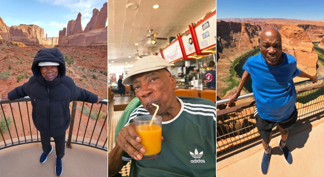 Cliques da viagem são publicados no perfil de Milton Nascimento no Instagram