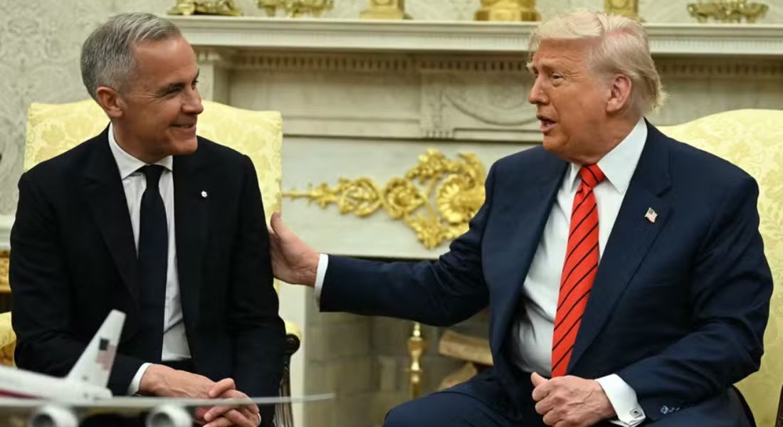 Trump volta a afirmar que Canadá deveria ser 51º estado dos EUA em reunião com premier