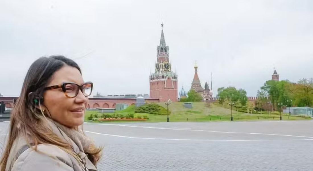Em Moscou, Janja visita biblioteca e fala em 'mostrar Brasil real para russos'
