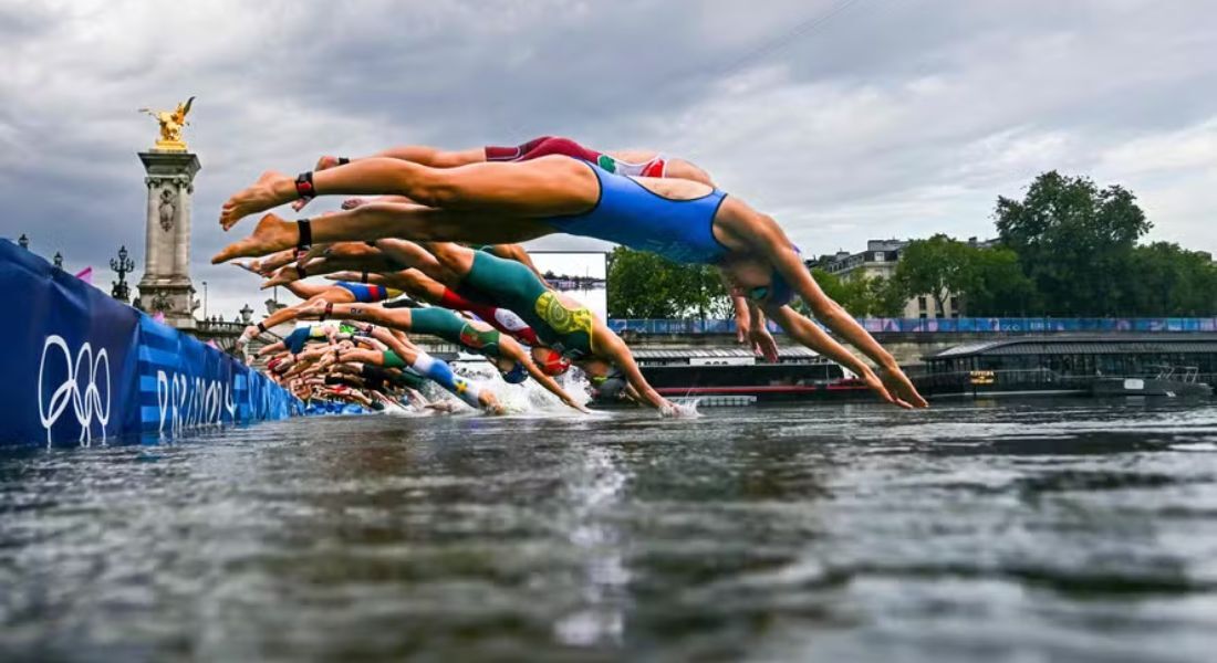 Primeiro mergulho do Rio Sena nos Jogos de Paris-2024 