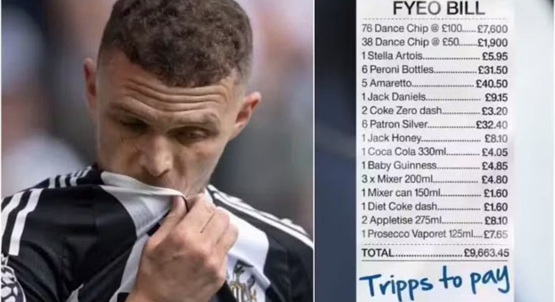 Kieran Trippier e a conta