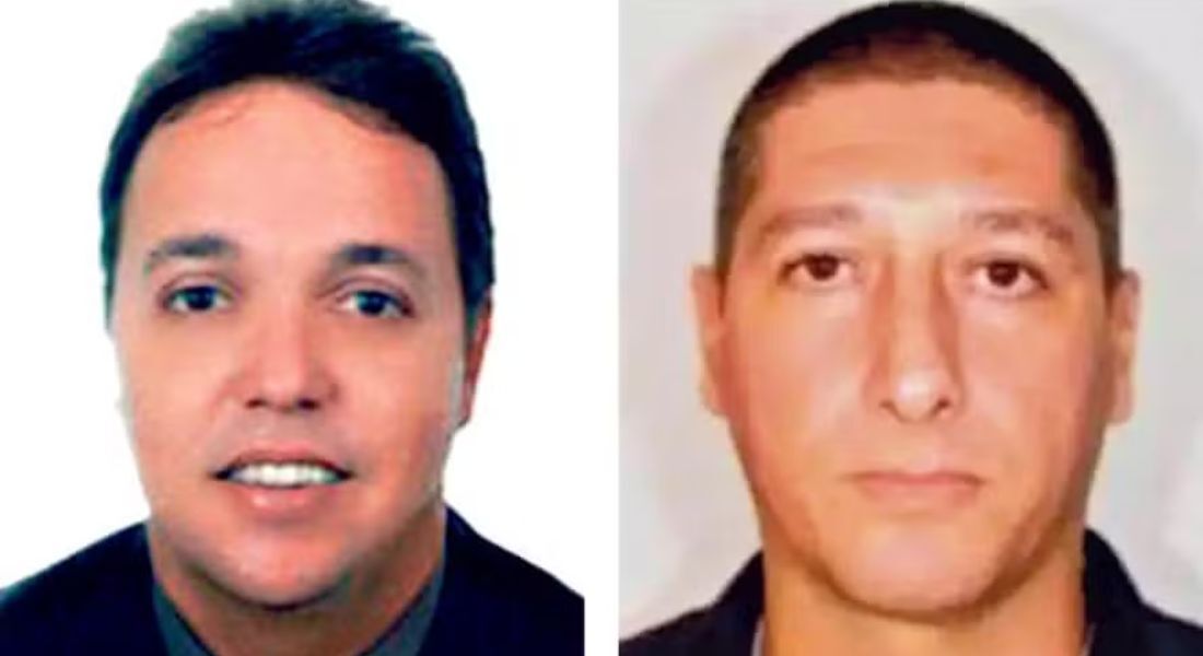 O ex-vereador e ex-bombeiro Cristiano Girão (à esquerda) e o ex-PM Ronnie Lessa