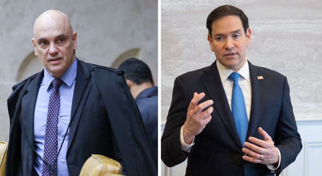 Alexandre de Moraes e Marco Rubio