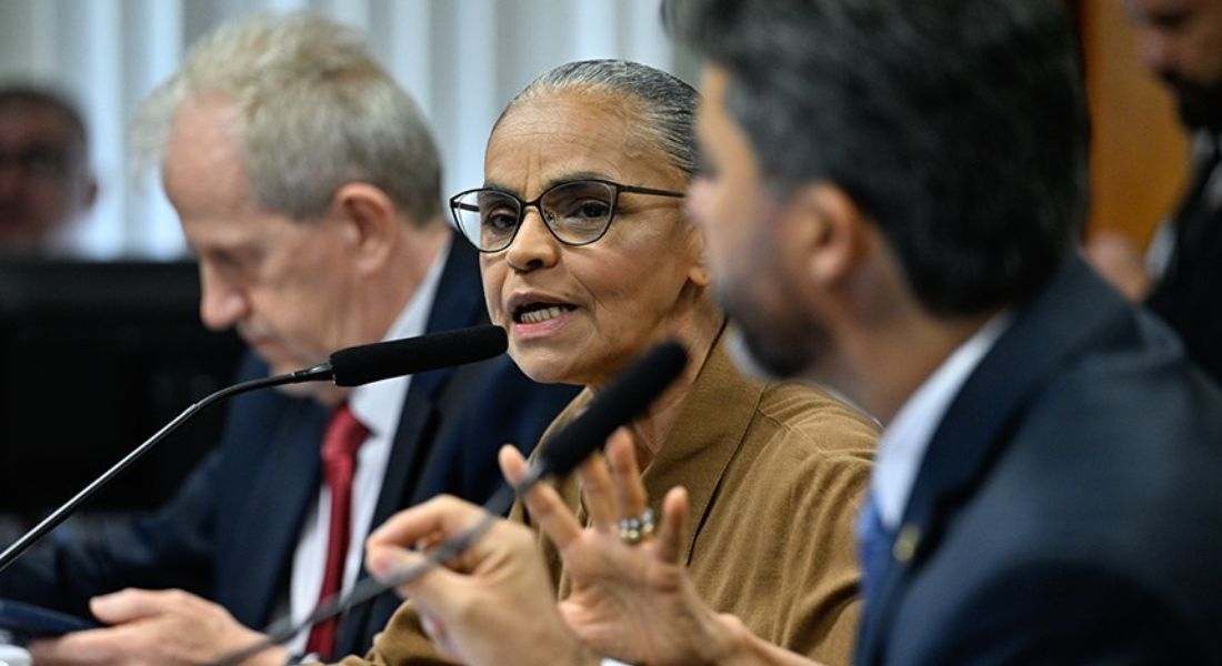 Marina Silva fala a senadores