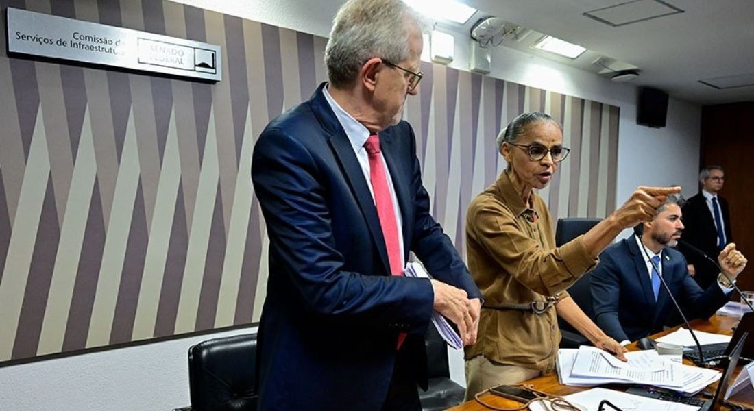 Marina abandona sessão no Senado após bate-boca sobre rodovia na Amazônia